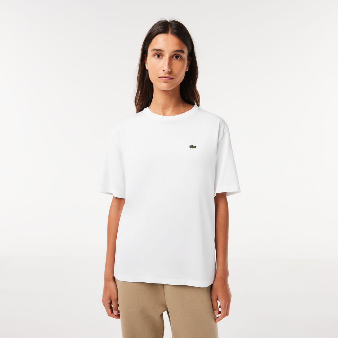 Buy Women's Crew Neck Premium Cotton T-shirt | Lacoste UAE