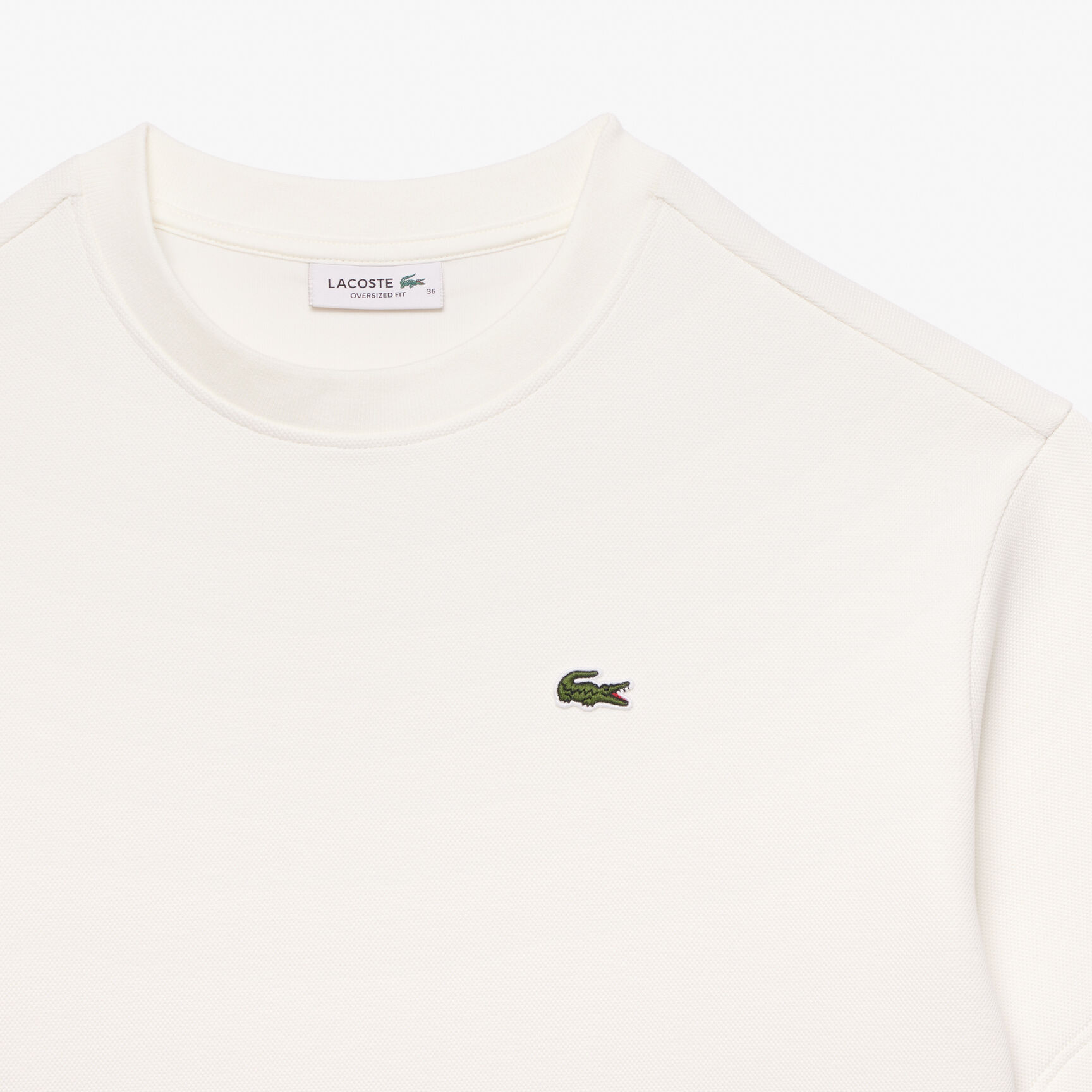 Oversized Double Face Pique T-shirt Oversized Double Face Pique T-shirt - TF7301-00-70V