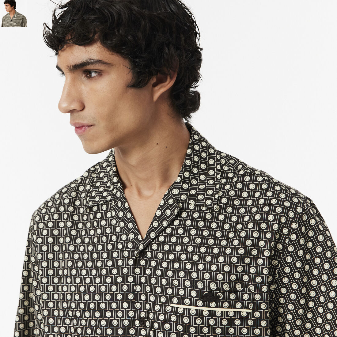 قميص قصير الأكمام بقصة مريحة Relaxed Fit Short Sleeved Shirt - CH0712-00-7FI