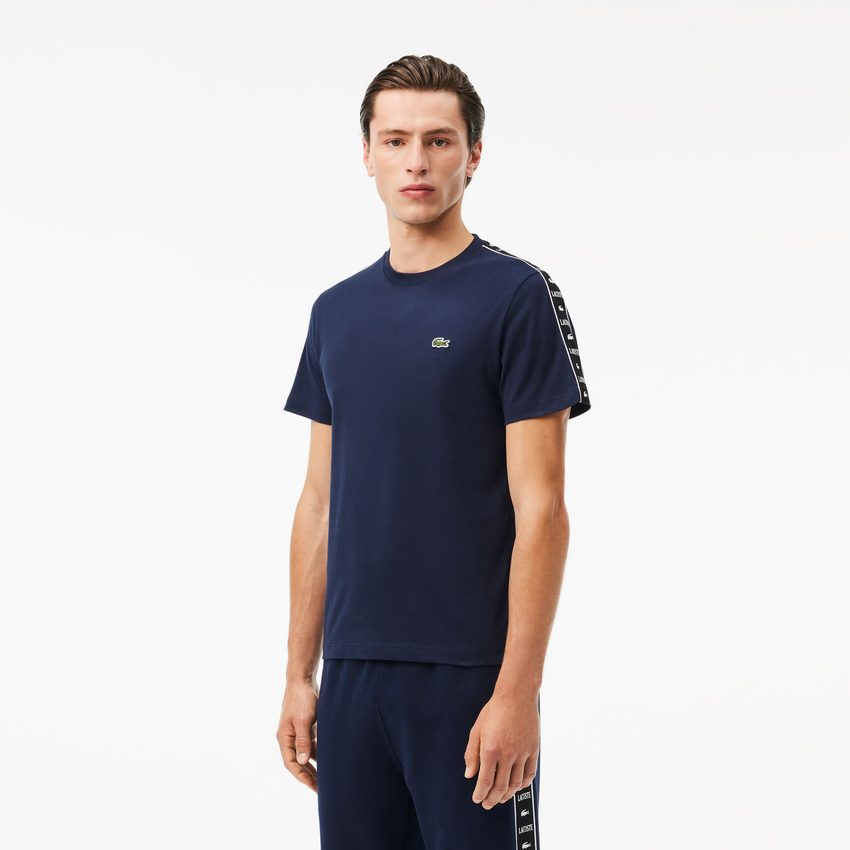 Cotton Jersey Logo Stripe T-shirt Cotton Jersey Logo Stripe T-shirt - TH7404-00-166