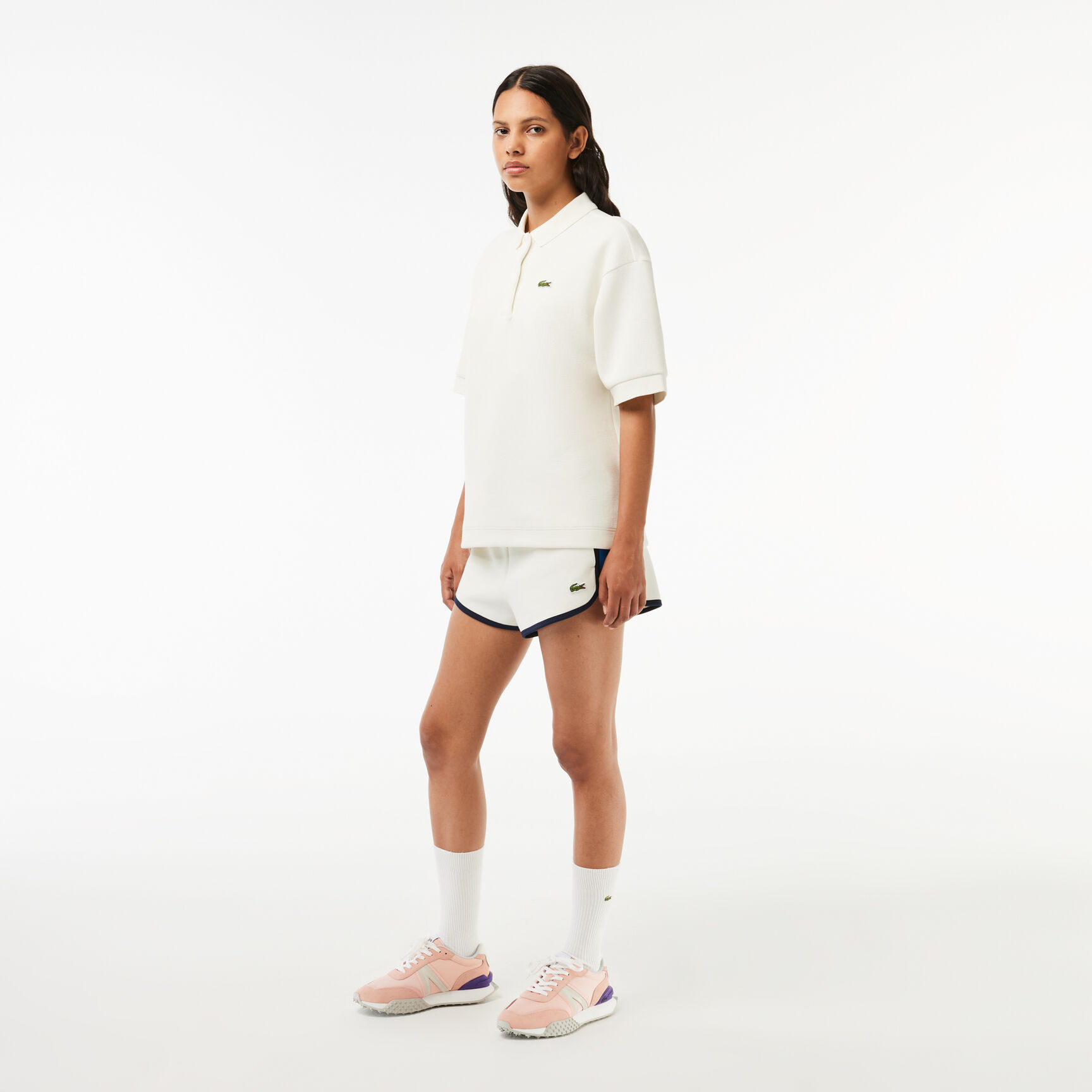 سنيكرز ال-سبين ديلوكس من خامات مختلطة للنساء Women's L-Spin Deluxe Mixed Material Trainers - 46SFA0006-208