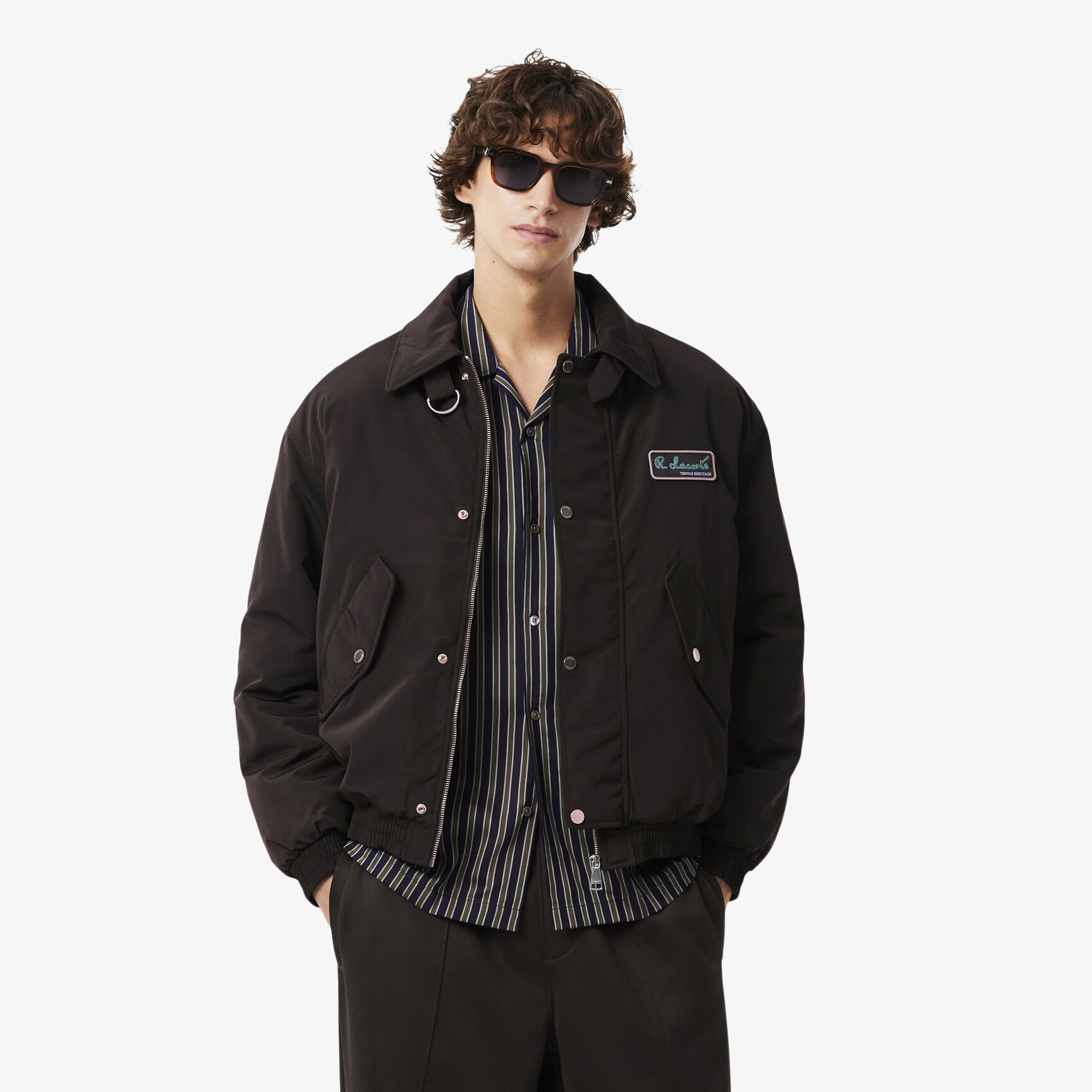 Water-Repellent Aviator Badge Jacket - BH5167-00-SKB