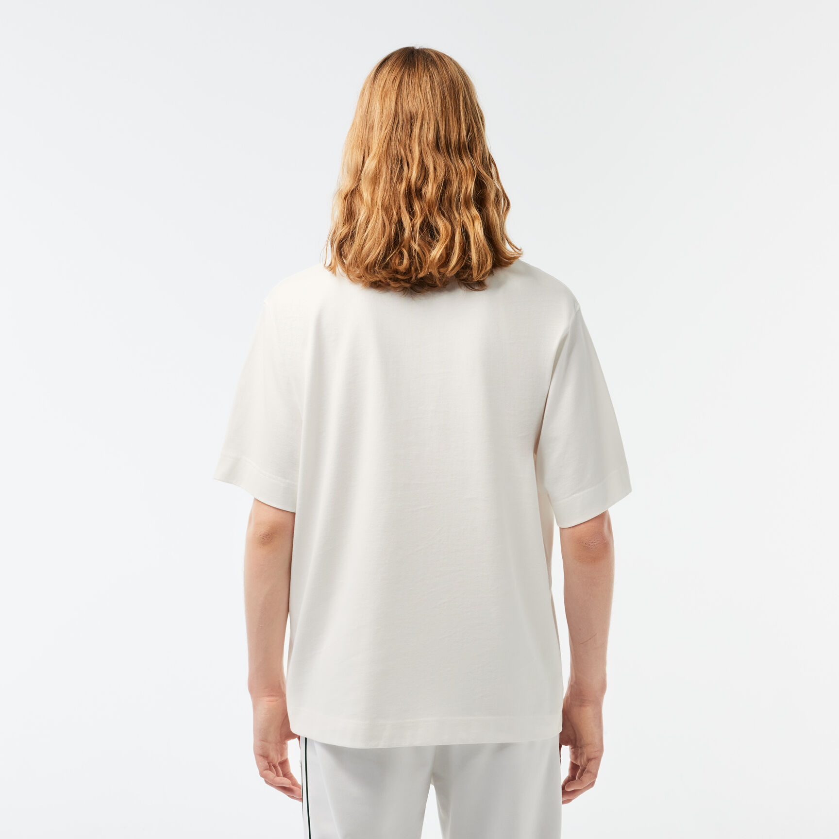 طقم تي شيرت قطن برقبة مستديرة للرجال، 3 قطع Embroidered Loose Fit Cotton T-shirt - TH2504-00-70V