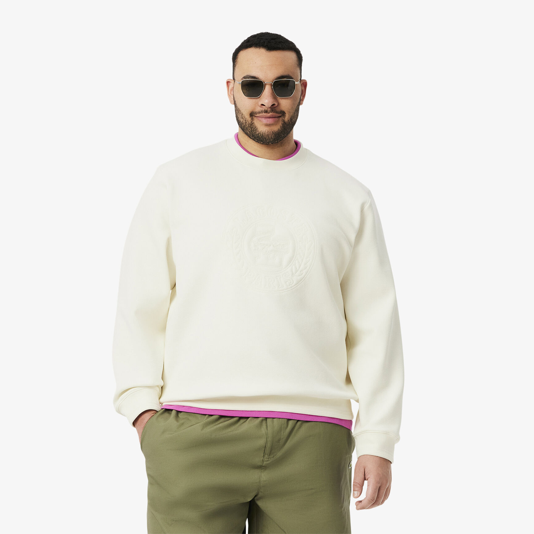 Embossed Logo Pique Sweatshirt Embossed Logo Pique Sweatshirt - SH9959-00-ARS