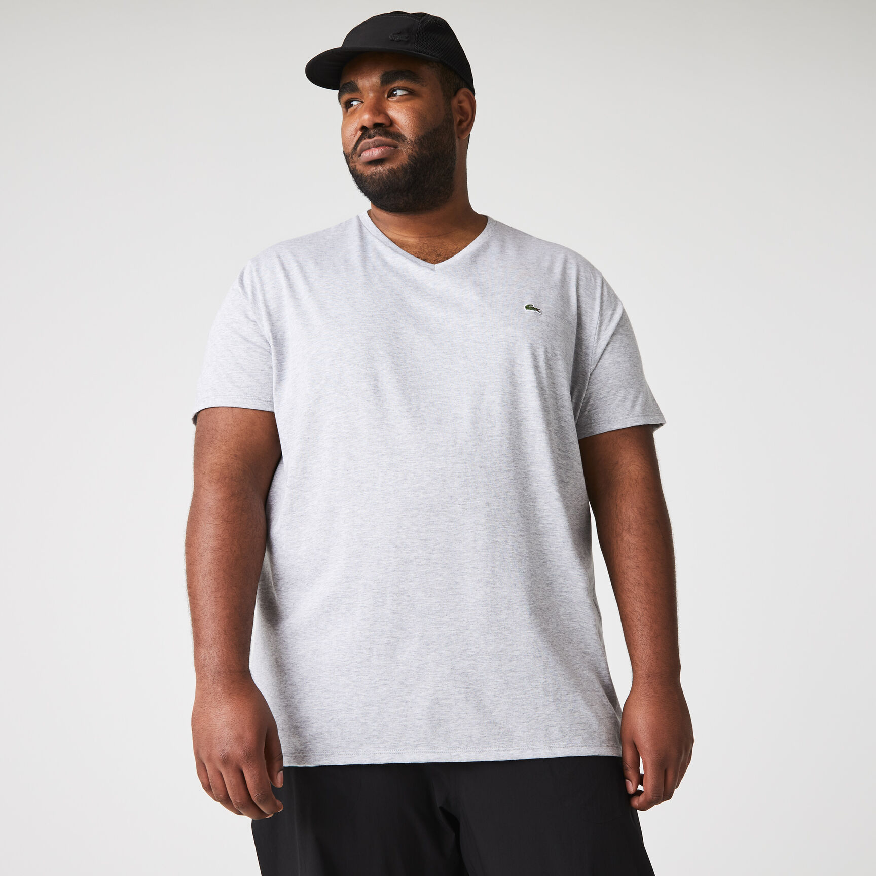 Lightweight Cotton Pima V Neck T-shirt Men's V-neck Pima Cotton Jersey T-shirt - TH6710-00-CCA