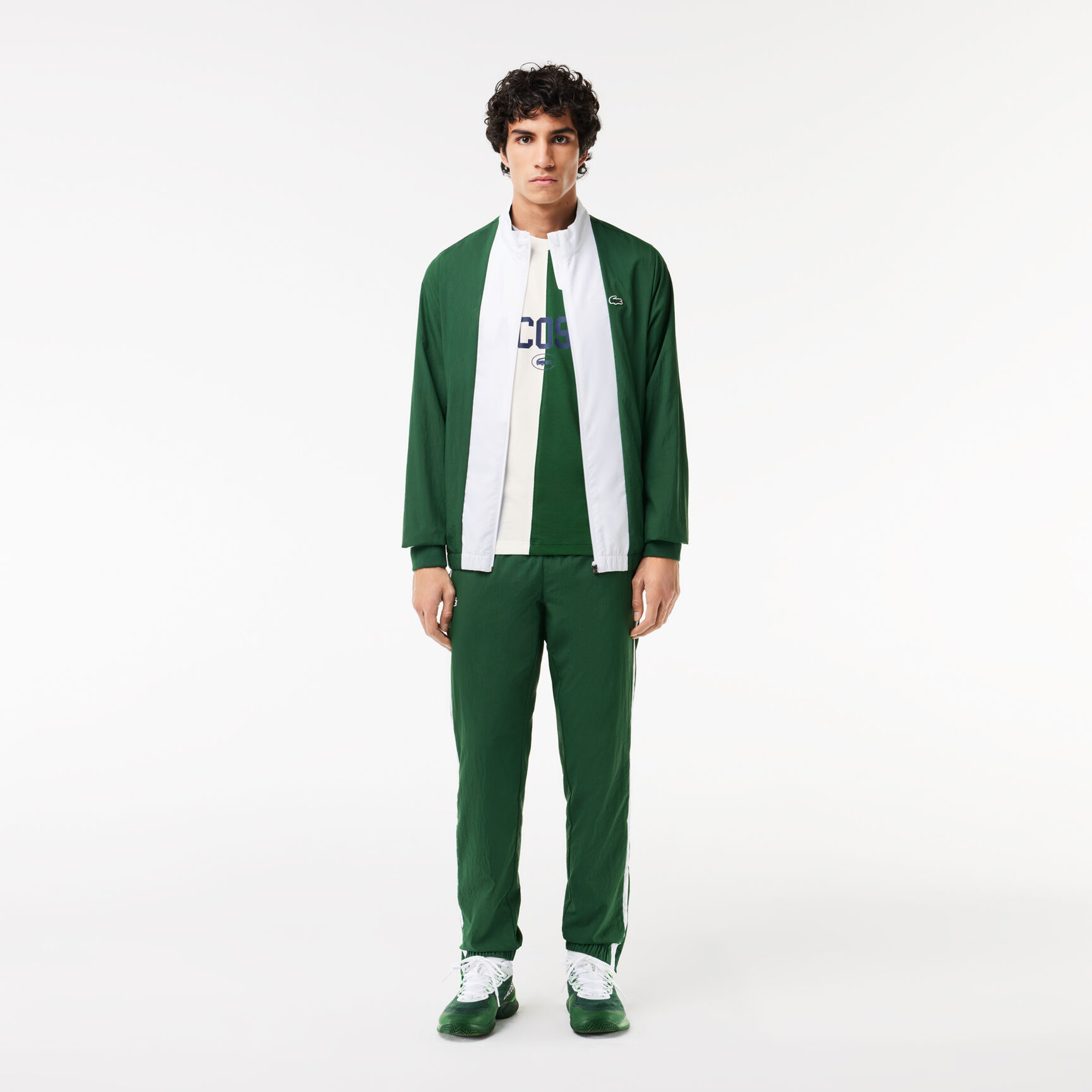 تيشيرت التنس لاكوست سبورت × دانييل ميدفيديف فائق الجفاف Lacoste Sport x Daniil Medvedev Ultra-Dry Tennis T-shirt - TH7538-00-737