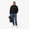 lacoste classic fit logo stripe sweatshirt