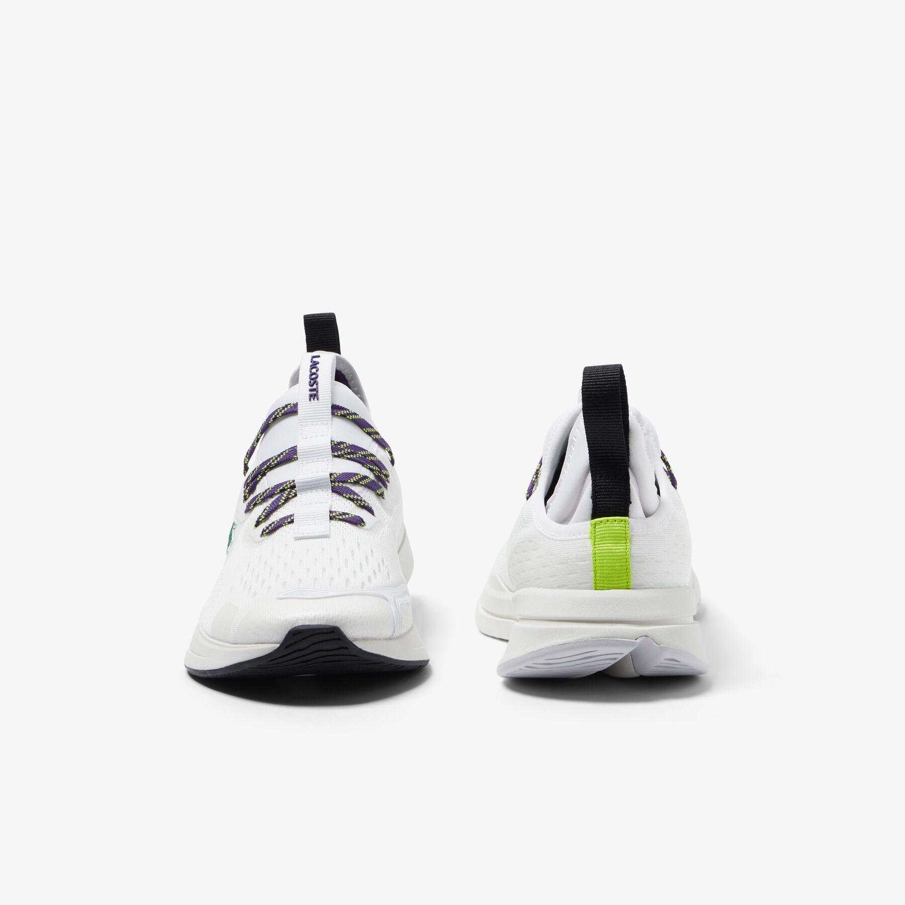 women s lacoste run spin comfort textile sneakers