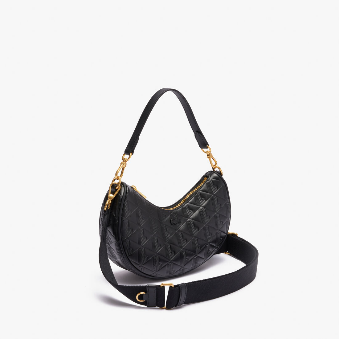 محفظة ماهيكي الجلدية المنقوشة على شكل نصف قمر Maheki Embossed Leather Half Moon Purse - NF4710MH-000