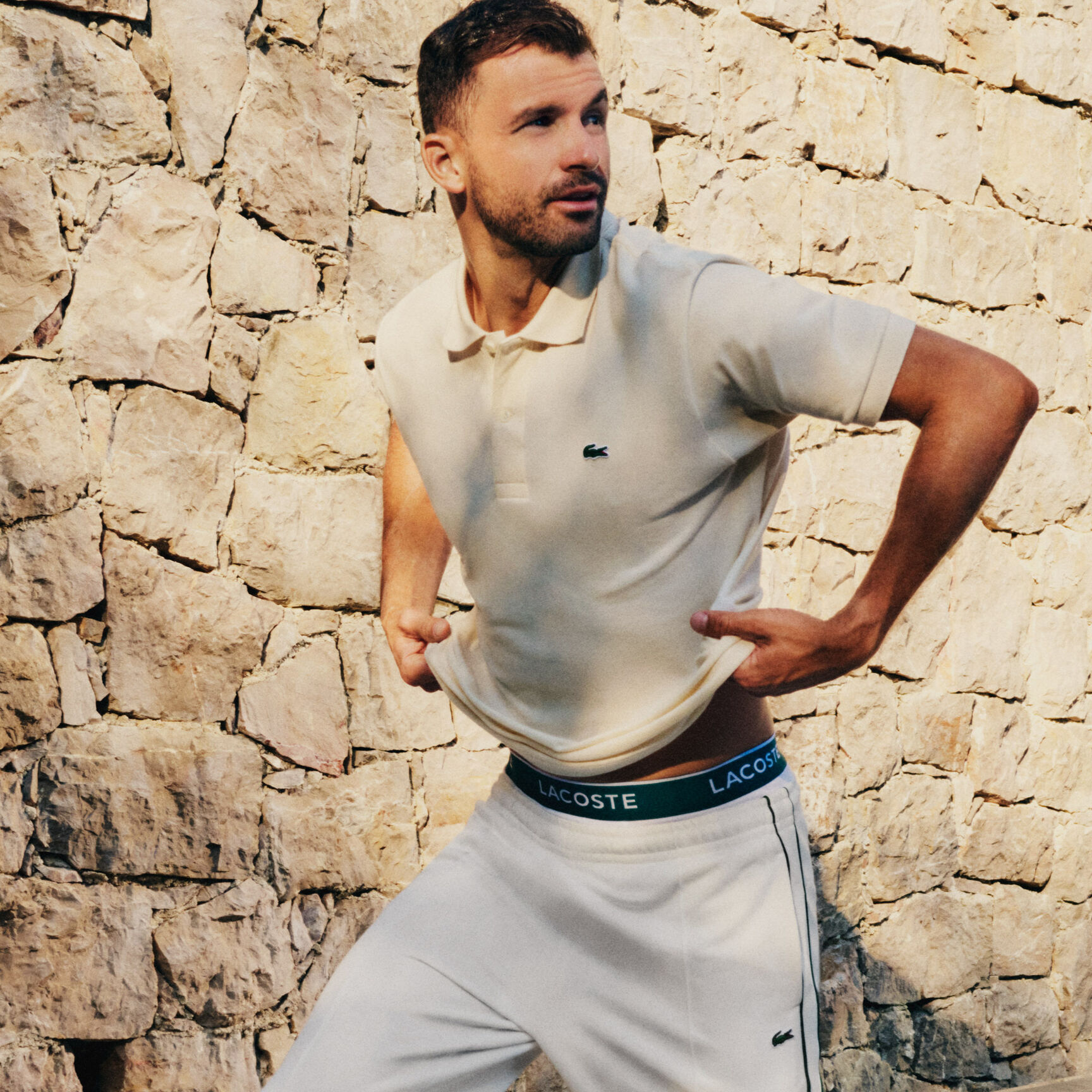 طقم بوكسر لاكوست بطبعة الشعار بألياف دقيقة للرجال، 3 قطع Pack Of 3 Casual Black Trunks - 5H3389-00-001