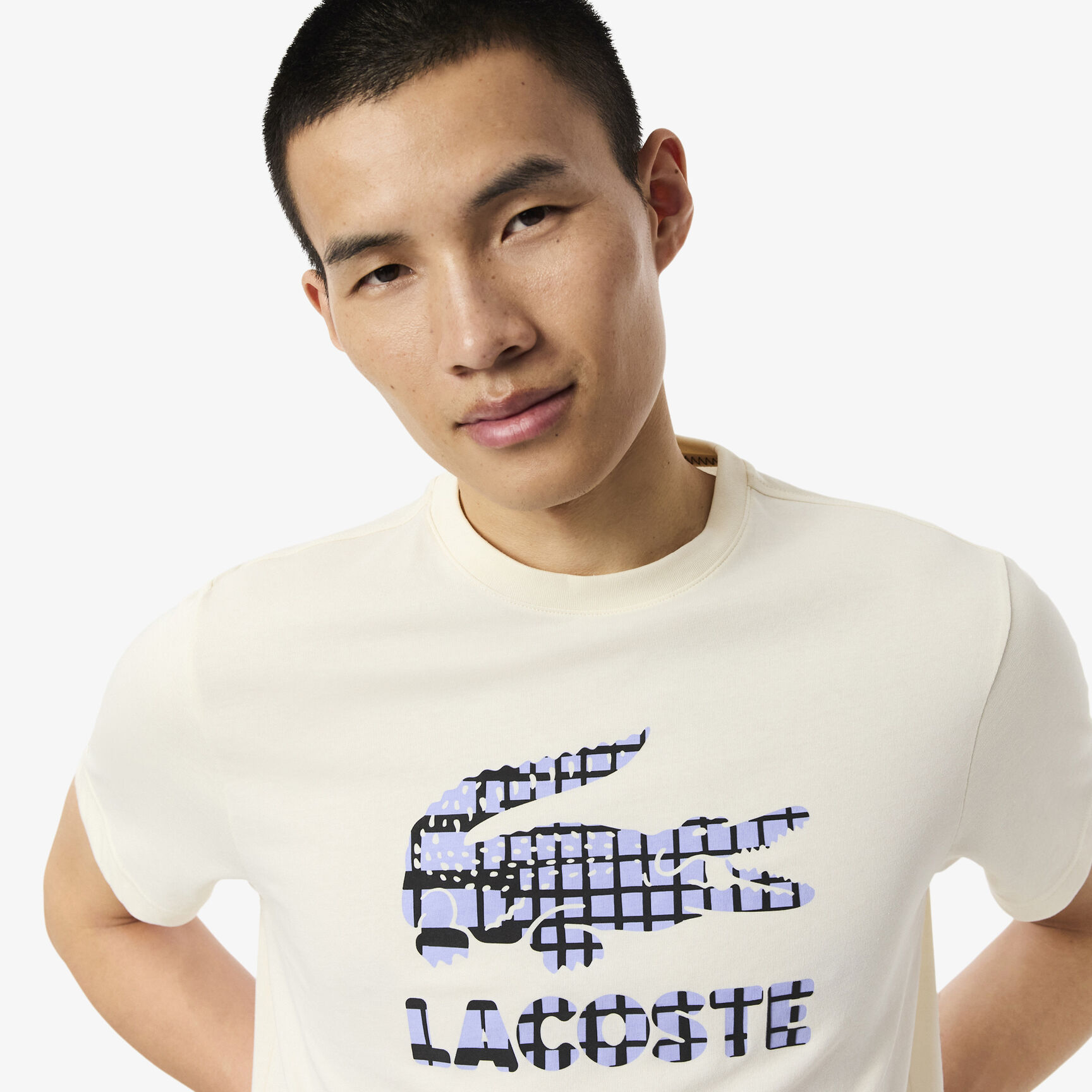 تي شيرت لاكوست تنس × دانييل ميدفيديف Lacoste Tennis x Daniil Medvedev T-shirt - TH4769-00-XFJ