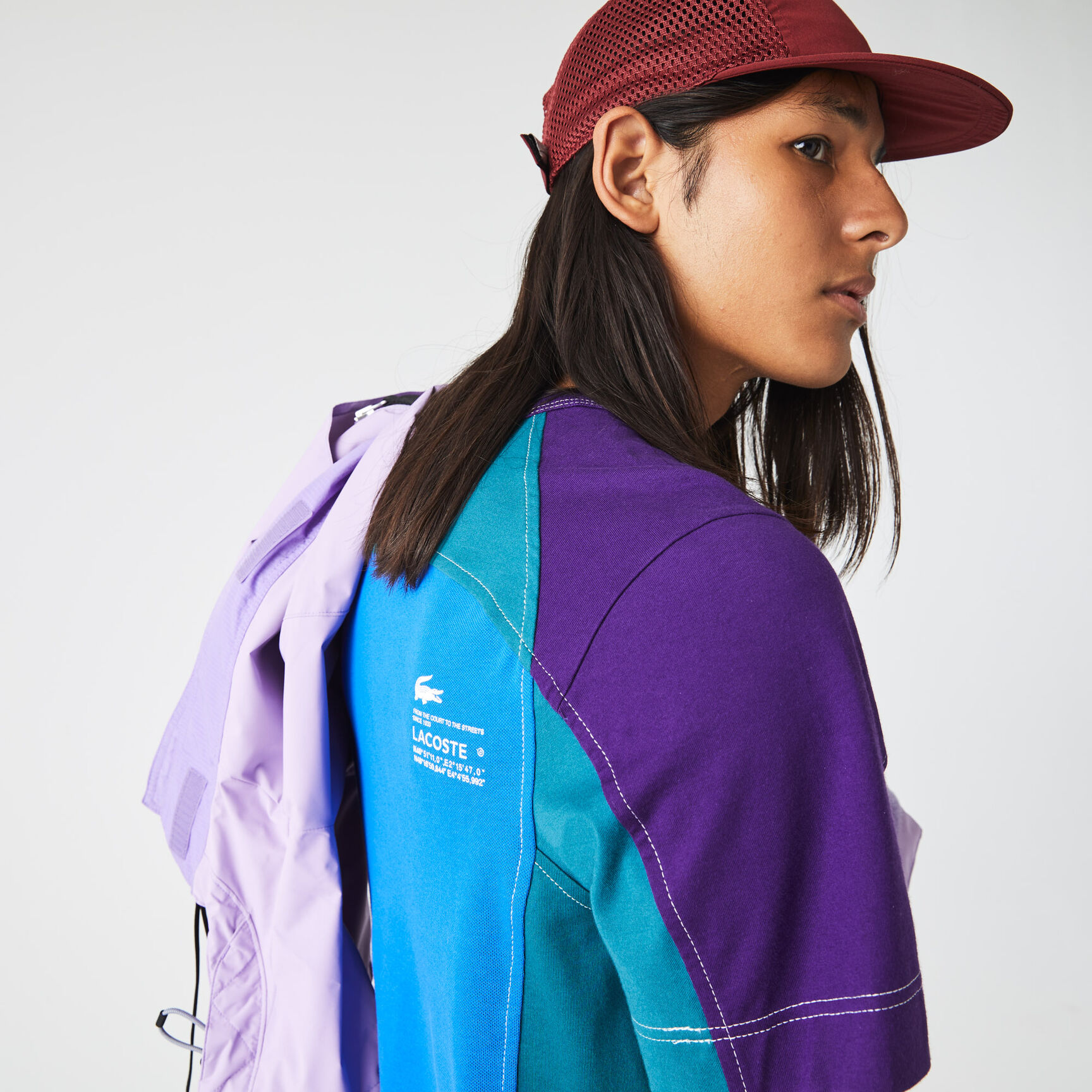 تيشيرت لاكوست مقسم بألوان بقصة عادية للرجال مجموعة Héritage تيشيرت لاكوست مقسم بألوان بقصة عادية للرجال مجموعة Héritage