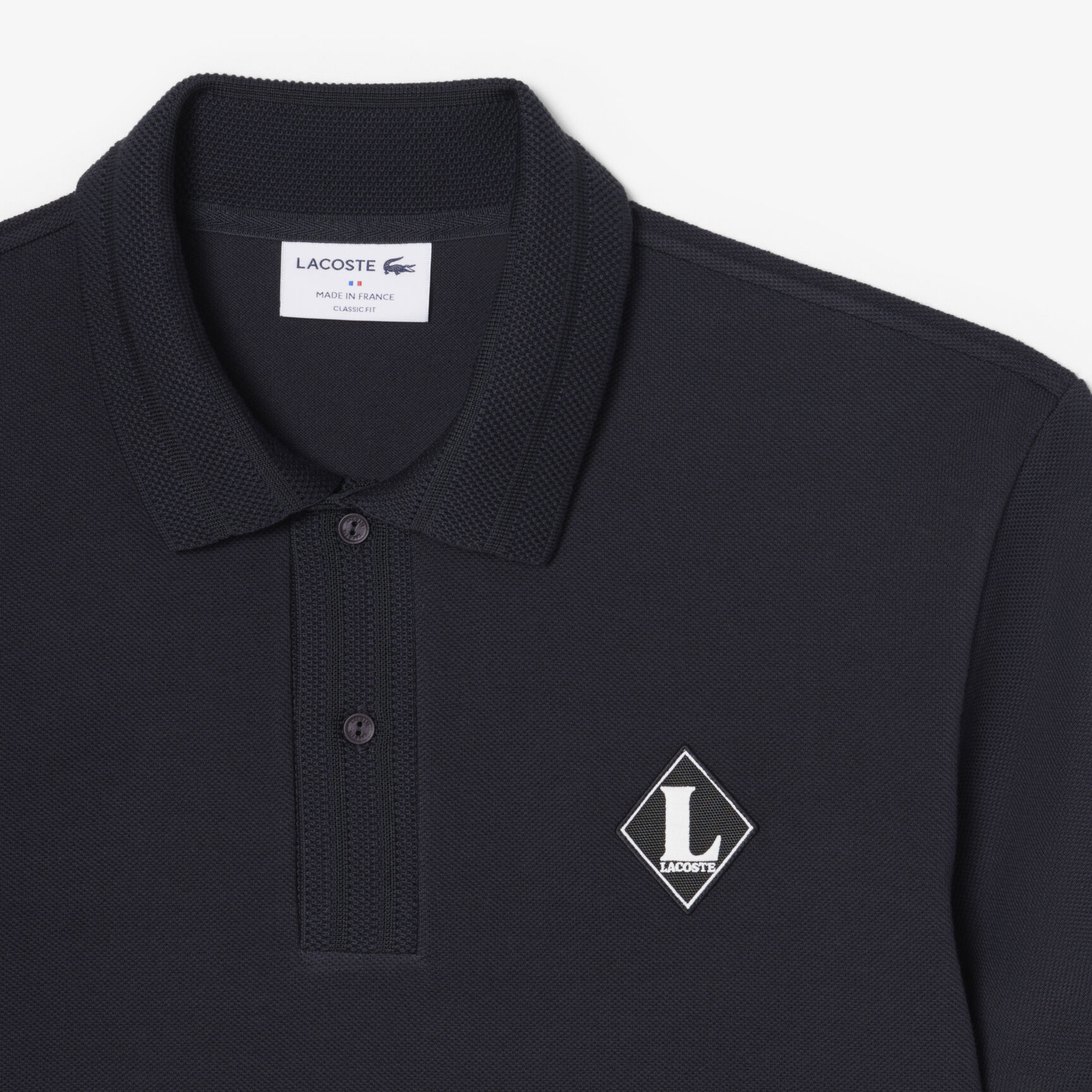French Made Classic Fit Badge Polo Shirt French Made Classic Fit Badge Polo Shirt - PH0719-00-350