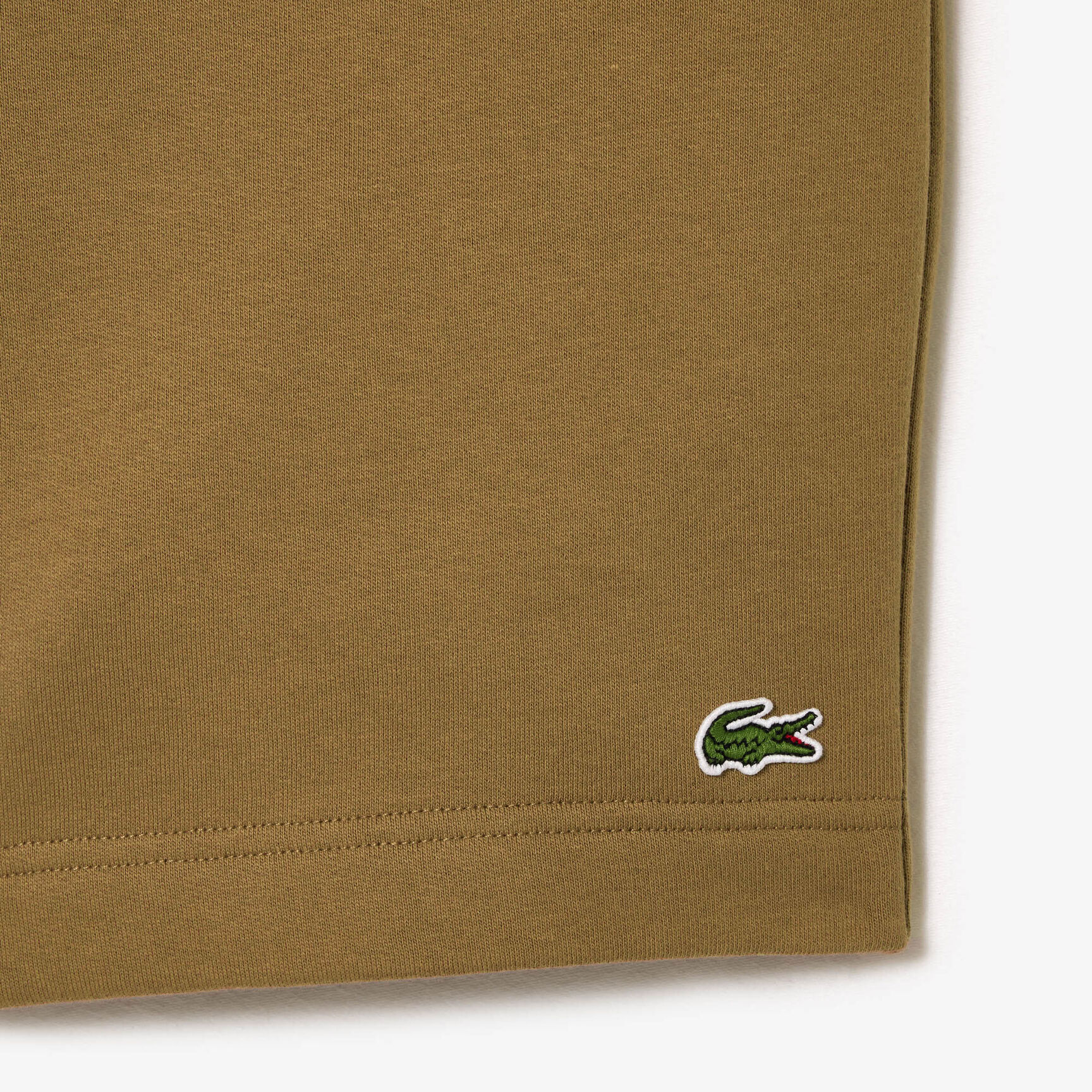 شورت صوف بقصّة عادية Men's Lacoste Organic Brushed Cotton Fleece Jogger Shorts - GH9627-00-SIX