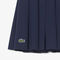 lacoste oxford cotton pleated skirt