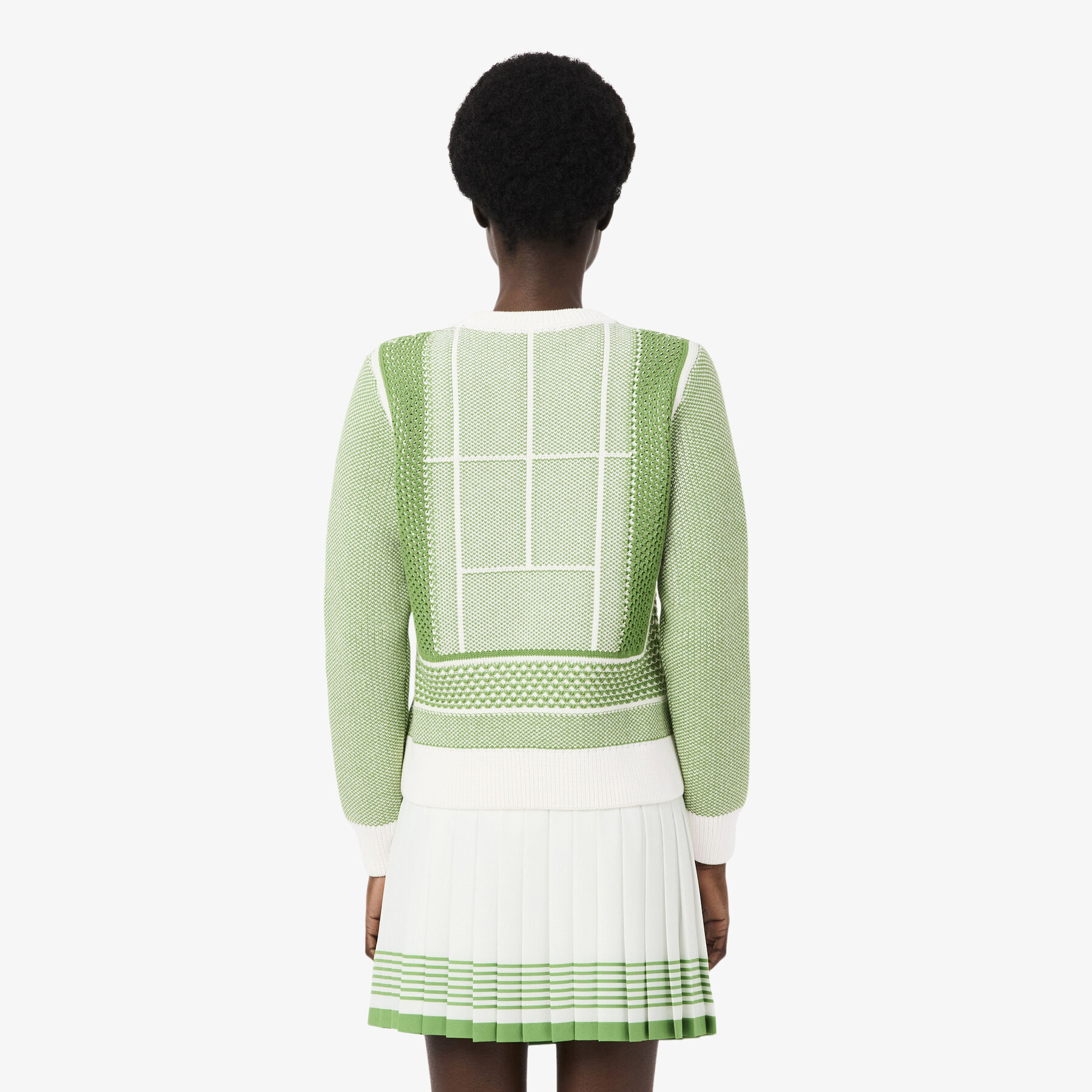 سترة جاكار برسومات ملعب التنس Tennis Court Graphic Jacquard Sweater - AF9867-00-4IN