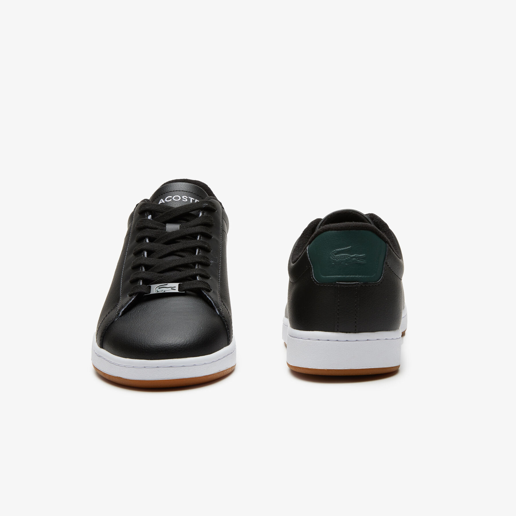 men s lacoste carnaby leather color contrast sneakers