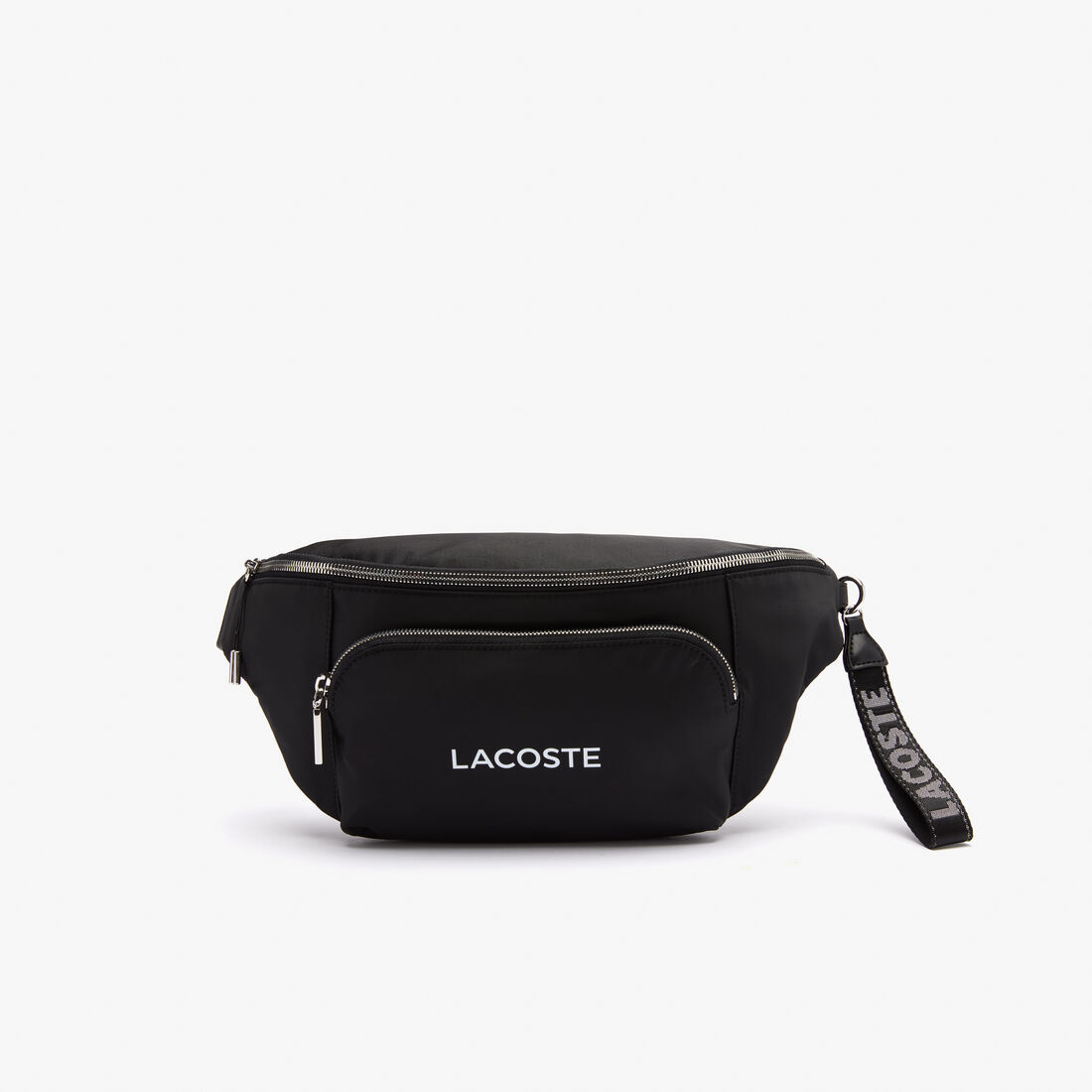 Unisex Lacoste Branded Oversized Nylon Waist Bag