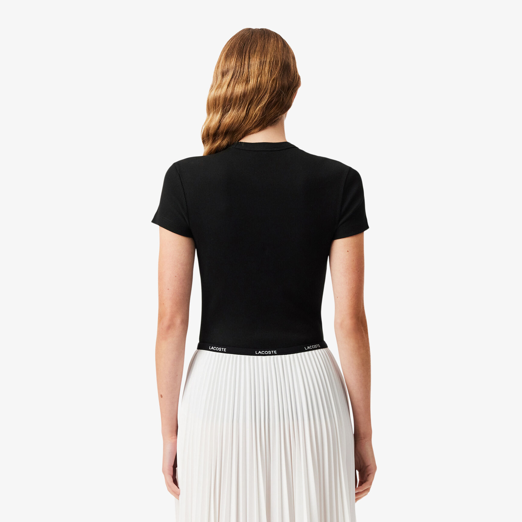 Slim Fit Ribbed Cotton T-shirt - TF5538-00-031