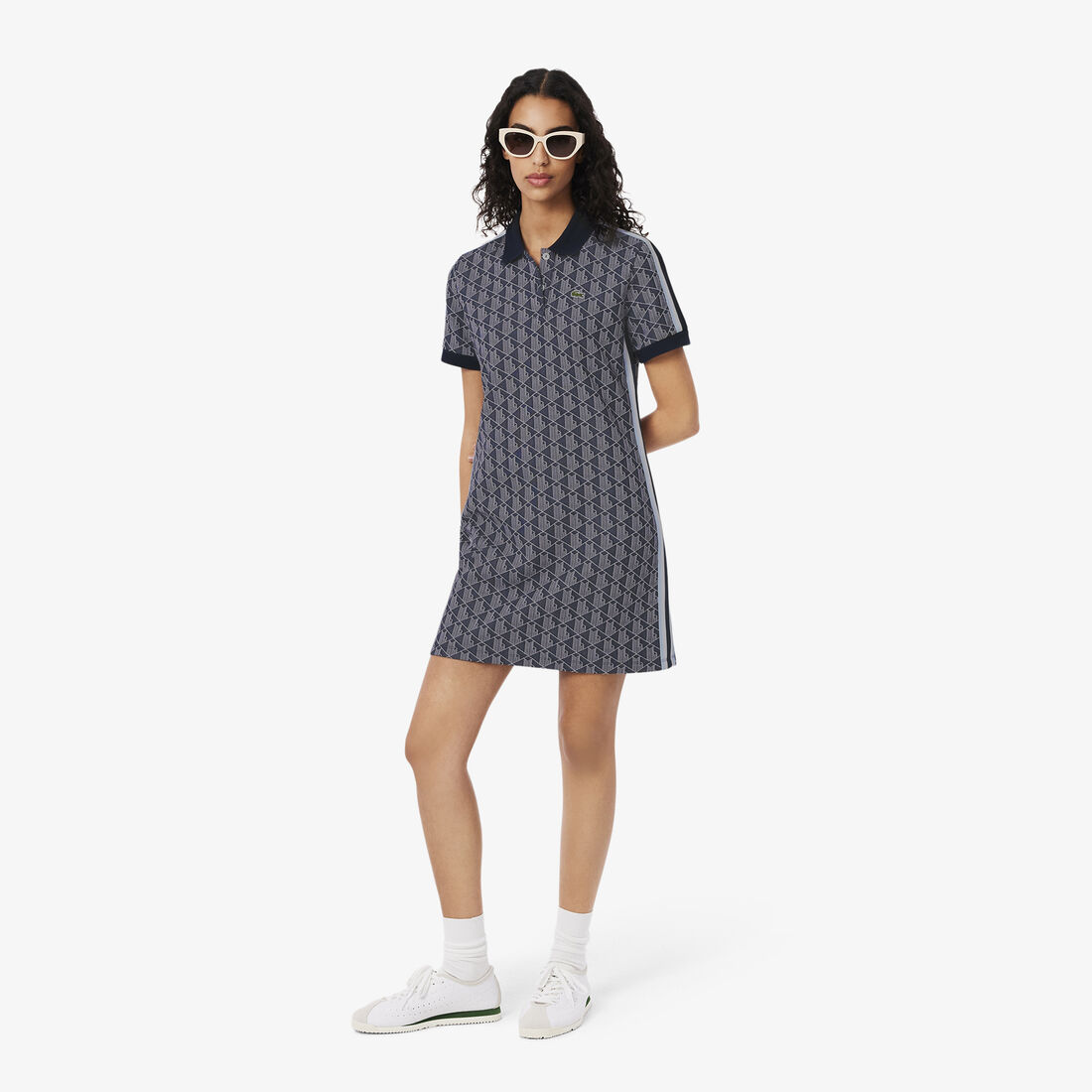 Slim Fit Monogram Jacquard Polo Dress - EF2655-00-525