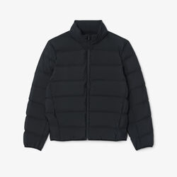 lacoste water repellent down commuter jacket