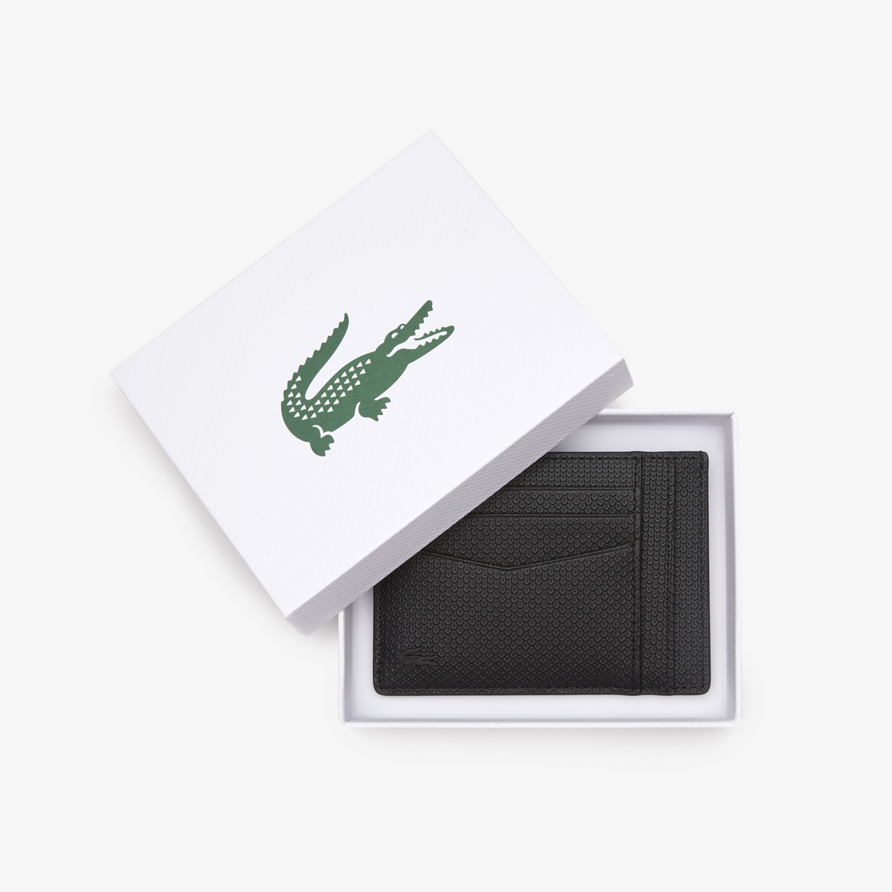 Men's Lacoste Chantaco Calfskin Leather Card Holder Men's Lacoste Chantaco Calfskin Leather Card Holder - NH4120CE-000