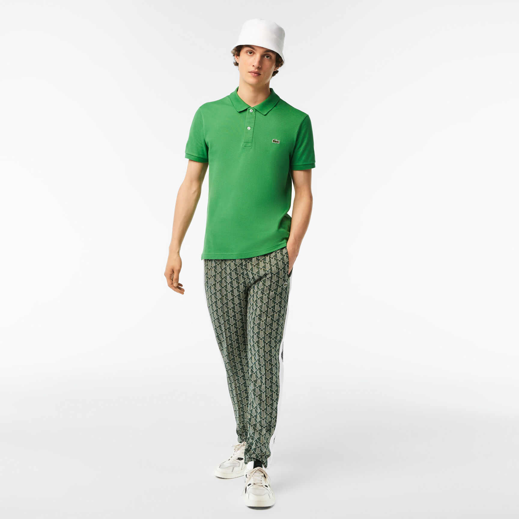 قميص بولو بيكيه بقصة ضيقة L.12.12 قميص بولو بيكيه بقصة ضيقة L.12.12