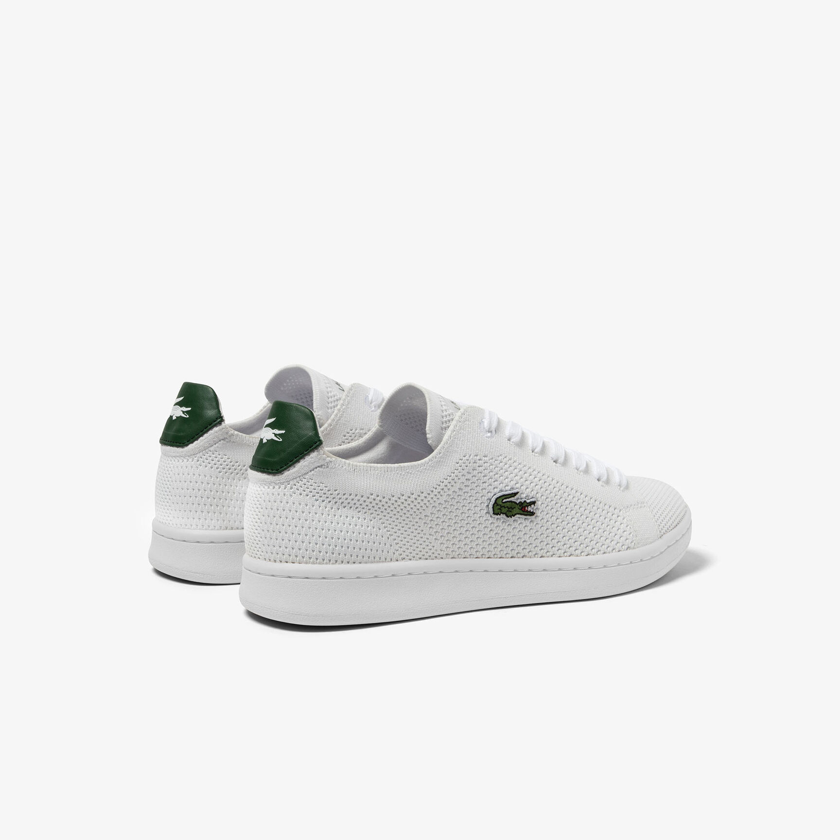 Women's Lacoste Carnaby Pique Textile Heel Pop Trainers - 45SFA0021-082