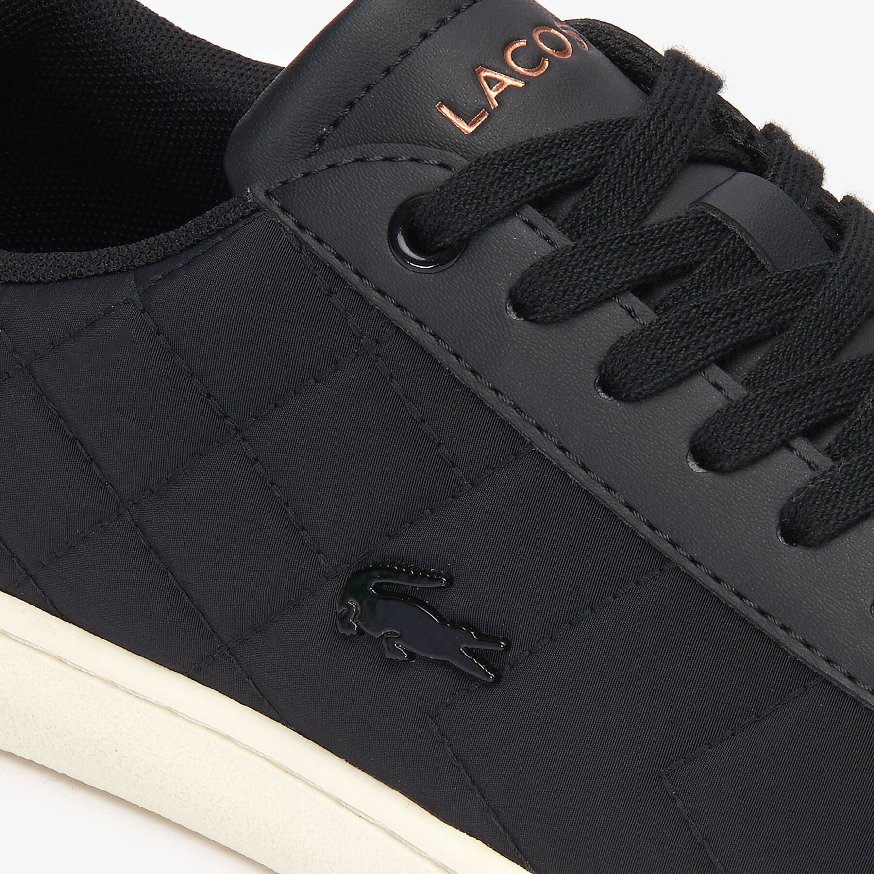 lacoste women s carnaby evo textile trainers