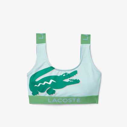 Women's Crocodile Print Bikini Top