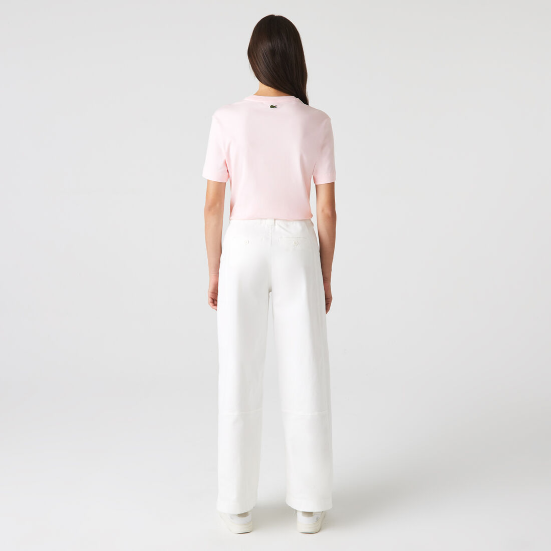 تيشيرت لاكوست قطن عضوي بقصة فضفاضة للنساء تيشيرت لاكوست قطن عضوي بقصة فضفاضة للنساء