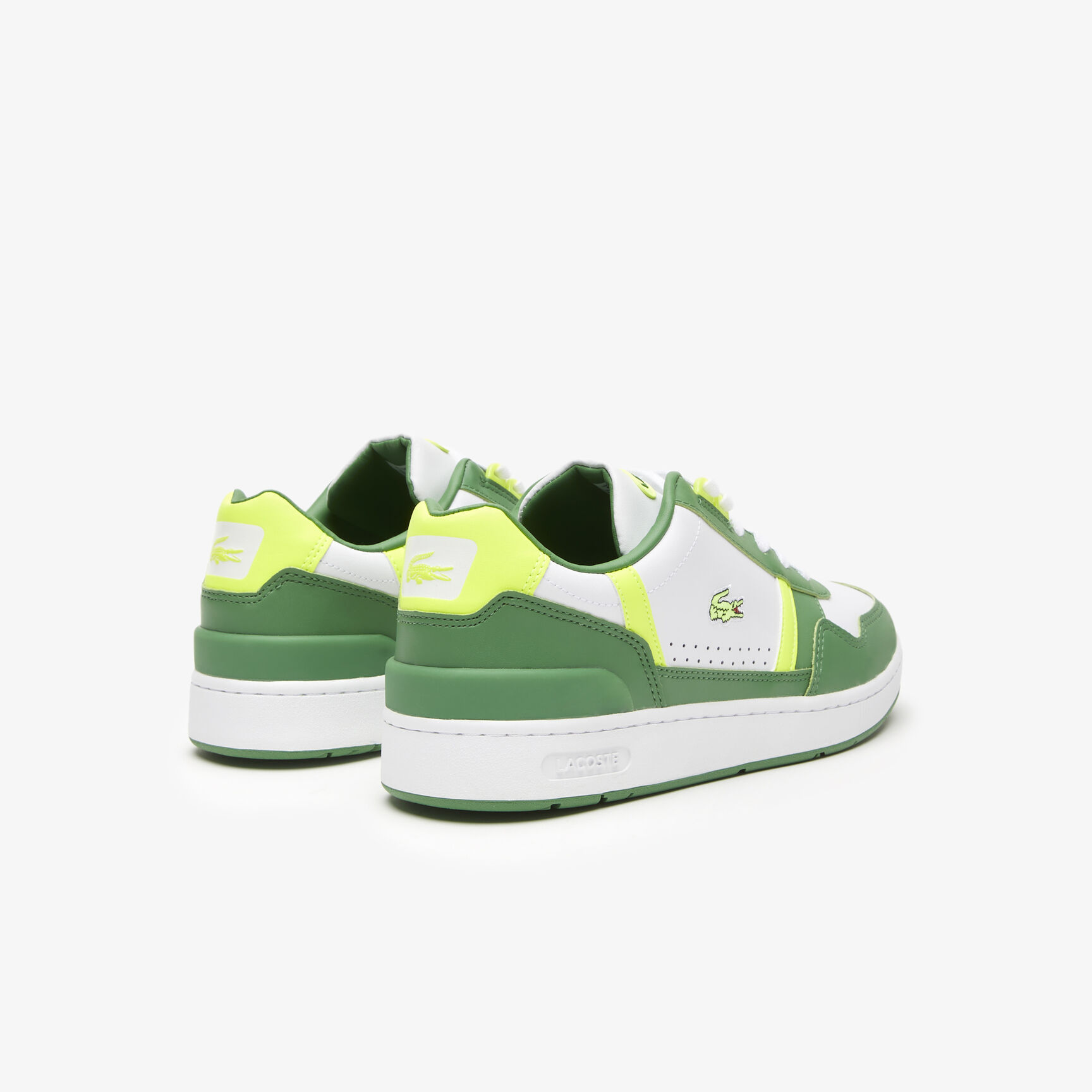 سنيكرز لاكوست تي كليب جلد مقسم بألوان للرجال سنيكرز لاكوست تي كليب جلد مقسم بألوان للرجال