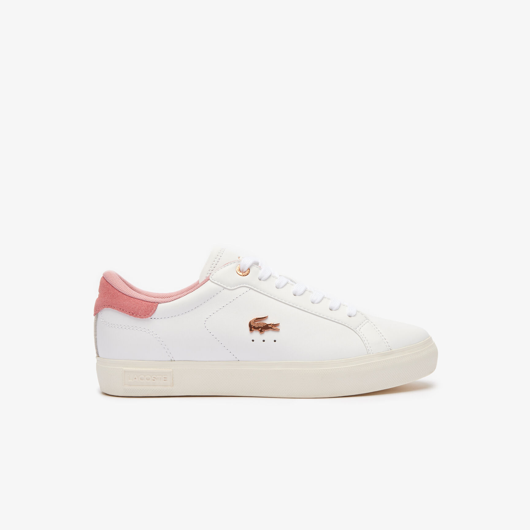 حذاء باور كورت الرياضي الجلدي للنساء Women's Powercourt Leather Trainers - 47SFA0081-1Y9