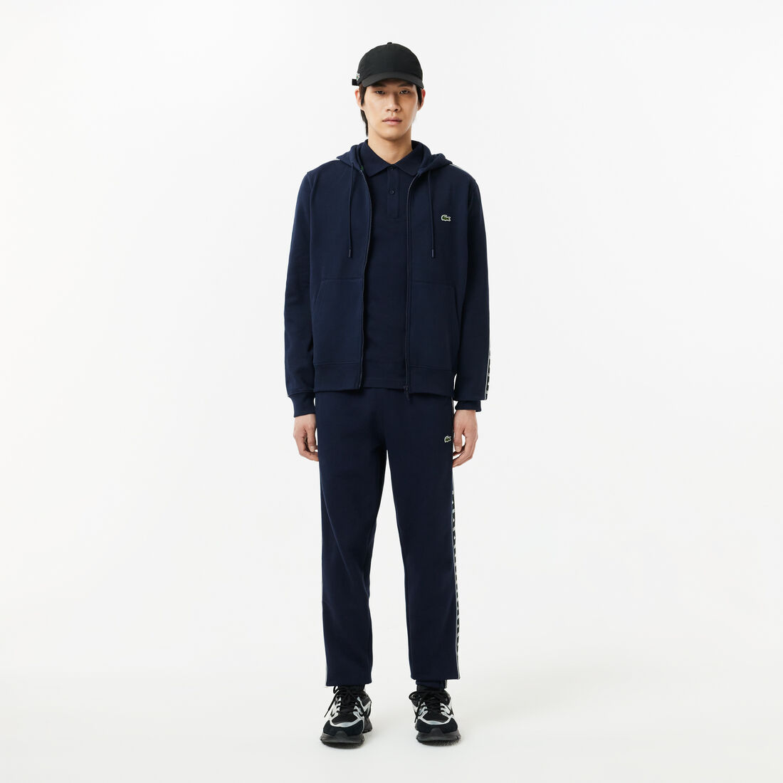 قميص بولو بيكيه بخطوط متباينة Contrast Stripe Pique Polo Shirt - PH7398-00-166