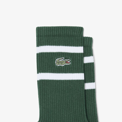 lacoste 2 pack striped socks