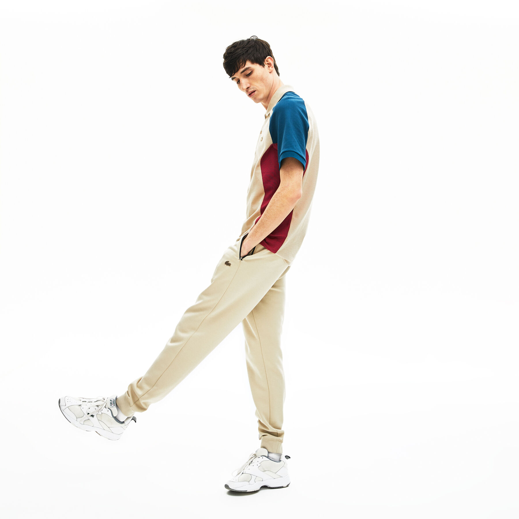 men s lacoste colourblock piqu  polo shirt