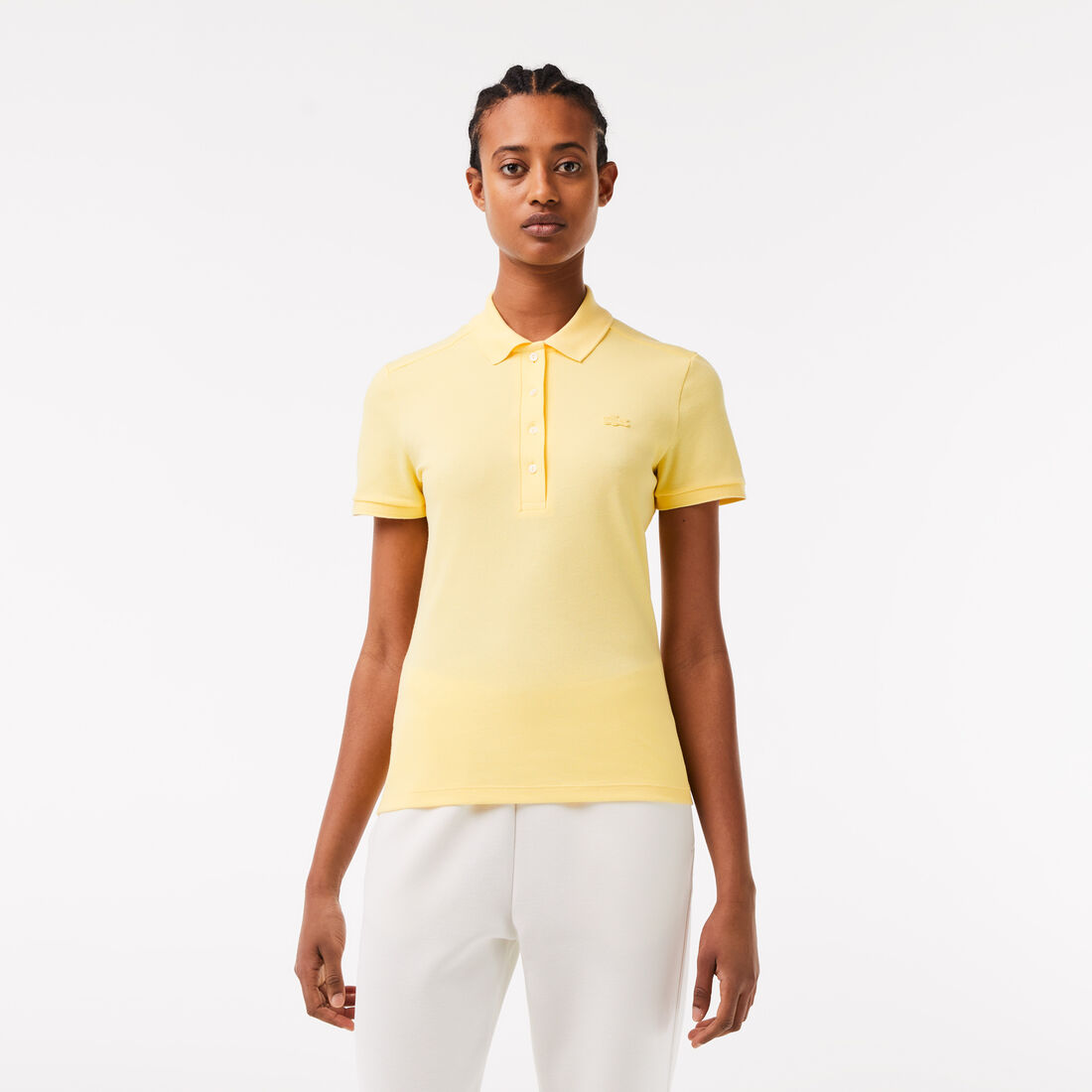 Women's Lacoste Slim fit Stretch Cotton Pique Polo Shirt - PF5462-00-107