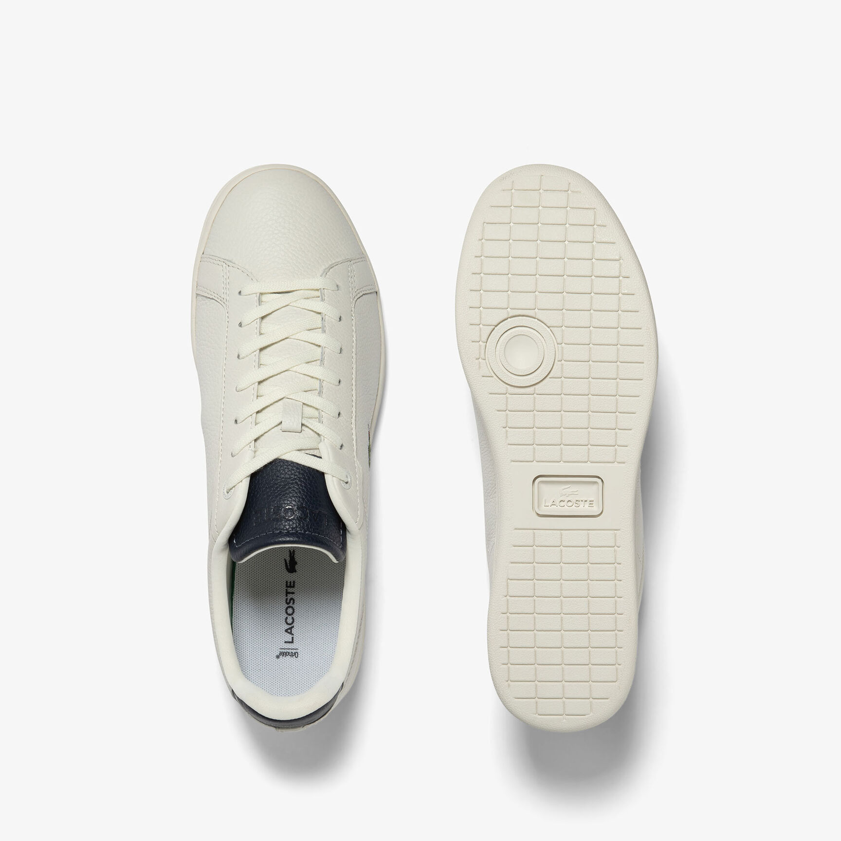 Men's Lacoste Carnaby Pro Leather Tonal Trainers - 45SMA0062-WN1