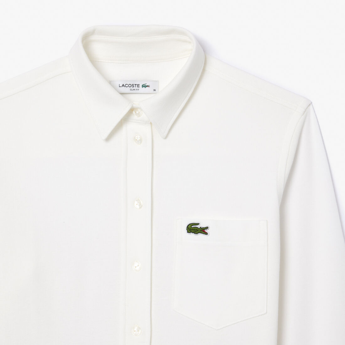 قميص بيكيه قطني بجيب Cotton Pique Shirt with Pocket - CF3264-00-70V