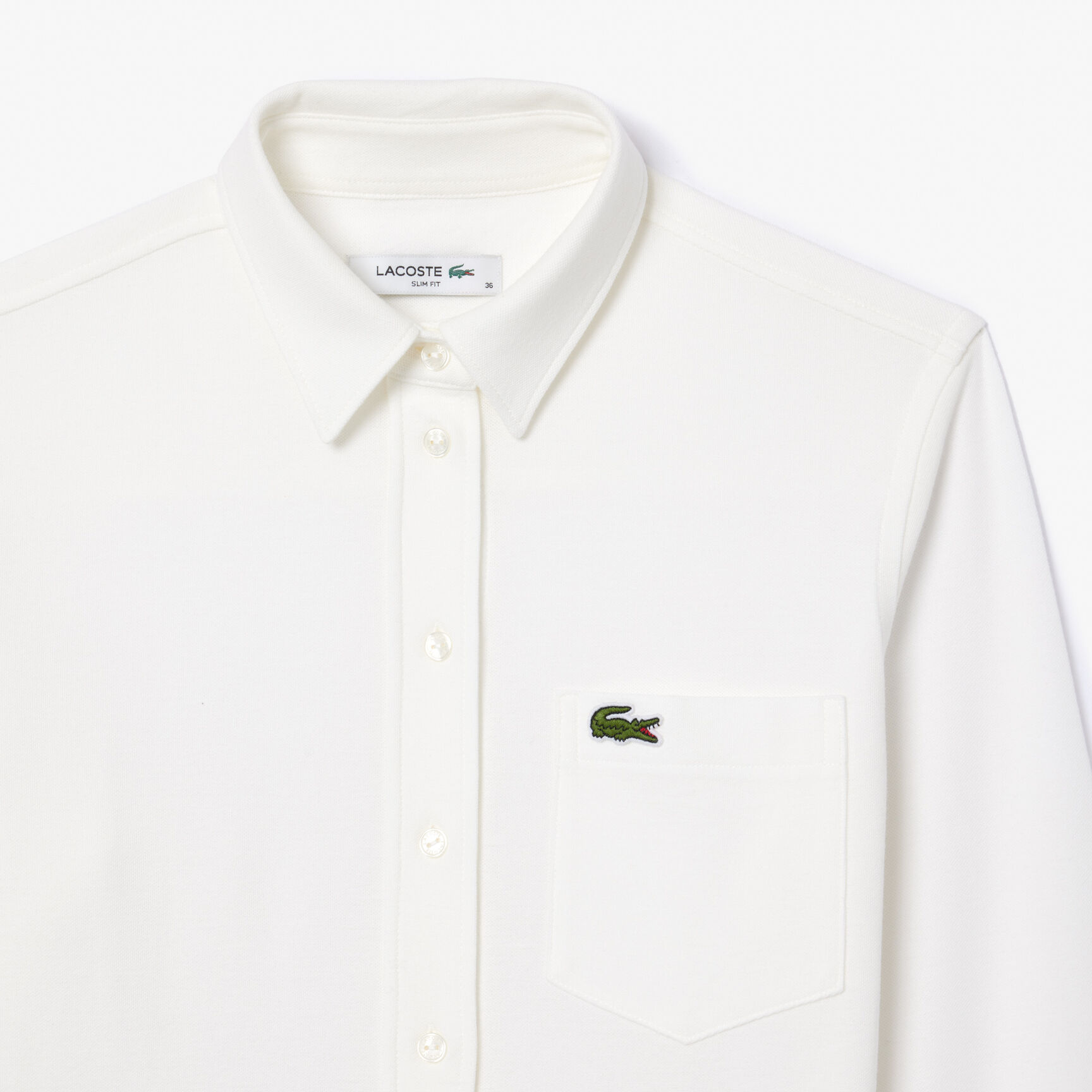 قميص بيكيه قطني بجيب Cotton Pique Shirt with Pocket - CF3264-00-70V