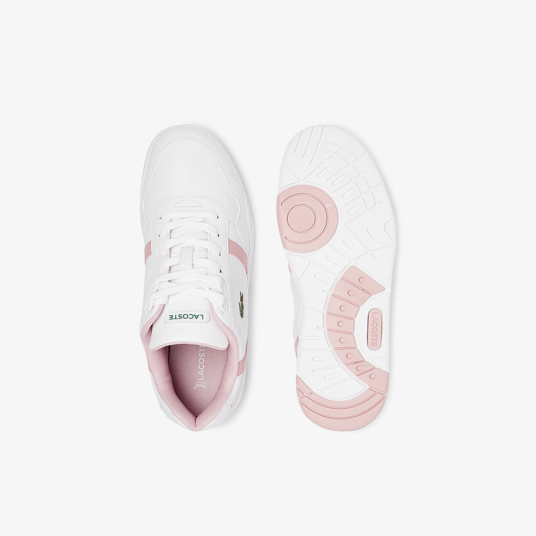 Women's T-Clip Leather and Synthetic Perforated Trainers