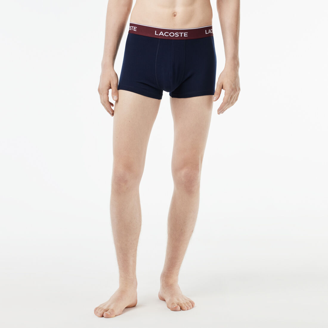Pack Of 3 Navy Casual Trunks With Contrasting Waistband Pack Of 3 Navy Casual Trunks With Contrasting Waistband - 5H3401-00-KI0
