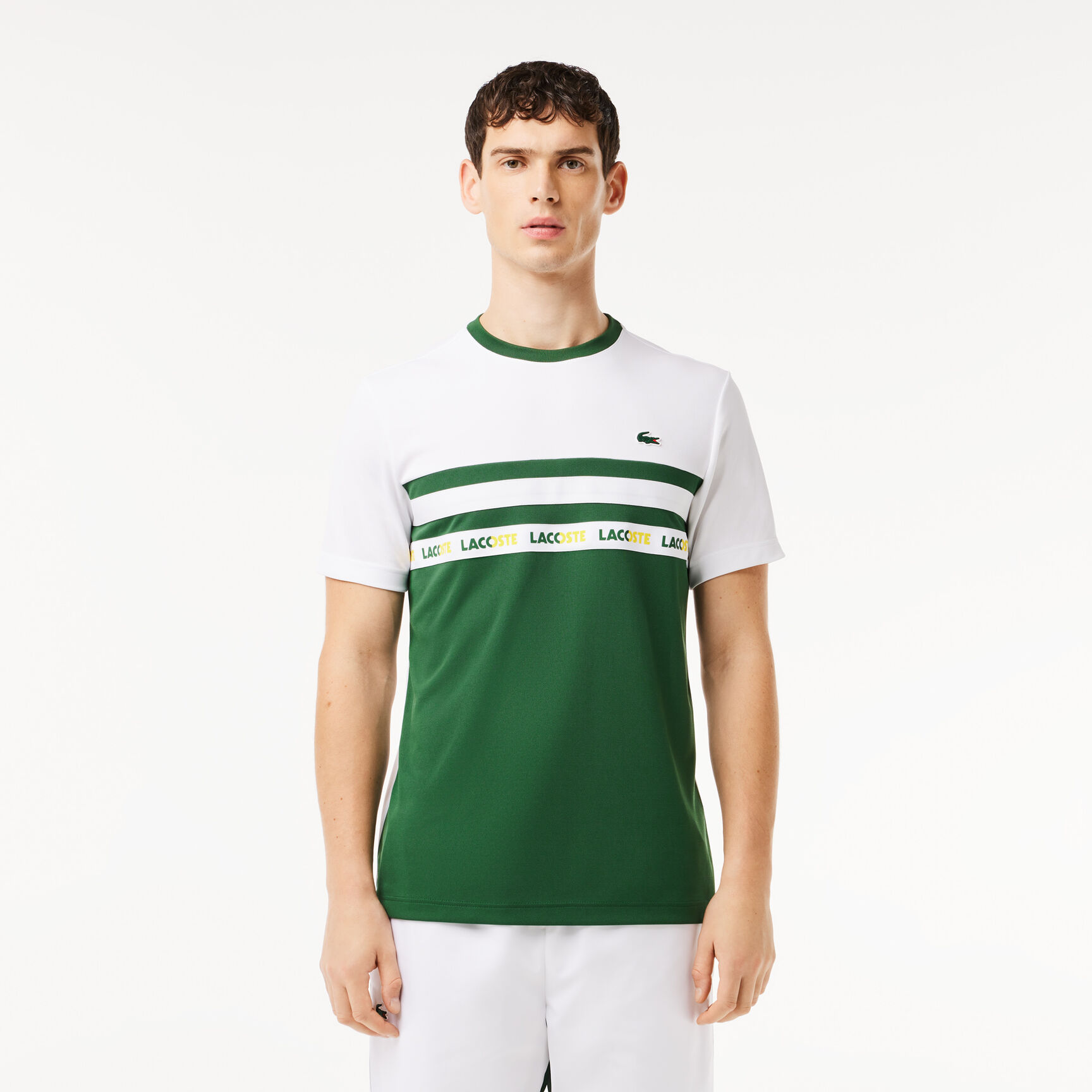 Ultra-Dry Logo Stripe Piqu� Tennis T-shirt - TH7515-00-291