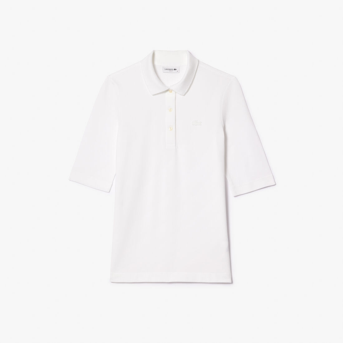 تي شيرت بولو بيكيه قطن ذو وجهين فضفاض Women's Lacoste Slim Fit Supple Cotton Polo Shirt - PF0503-00-001