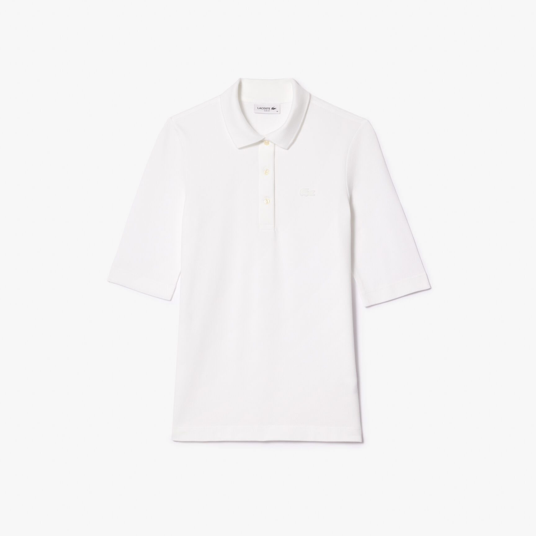 تي شيرت بولو بيكيه قطن ذو وجهين فضفاض Women's Lacoste Slim Fit Supple Cotton Polo Shirt - PF0503-00-001