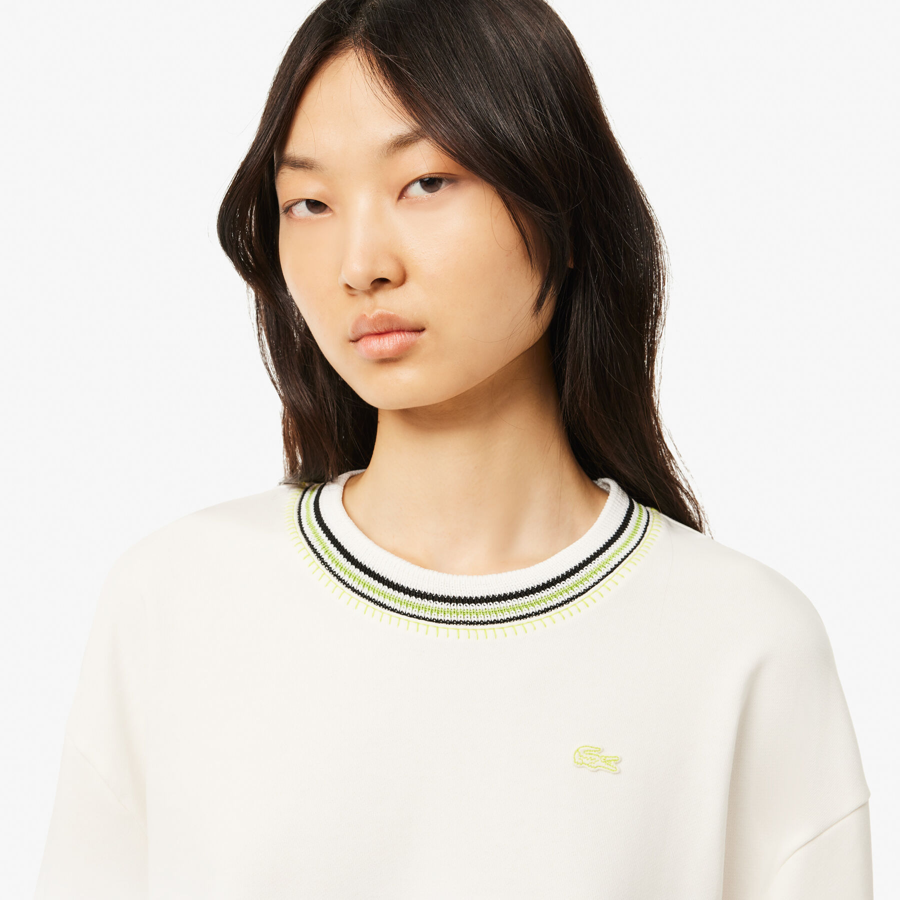 lacoste french made fleece sweatshirt