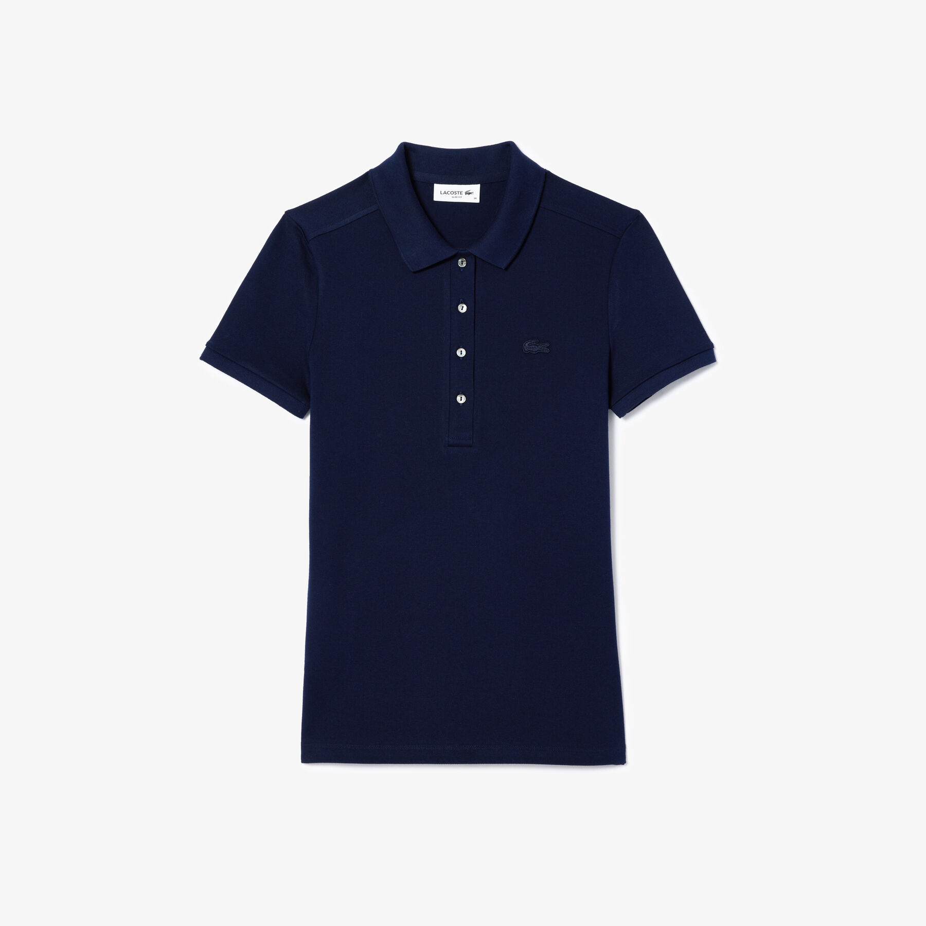 lacoste l 12 d slim fit stretch petit pique polo shirt