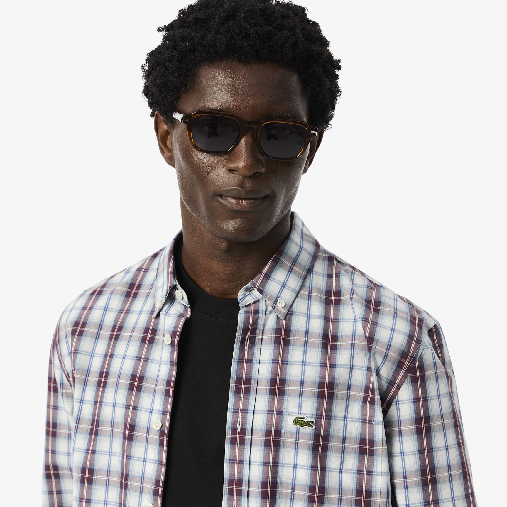 Regular Fit Poplin Plaid Shirt - CH5085-00-6AX