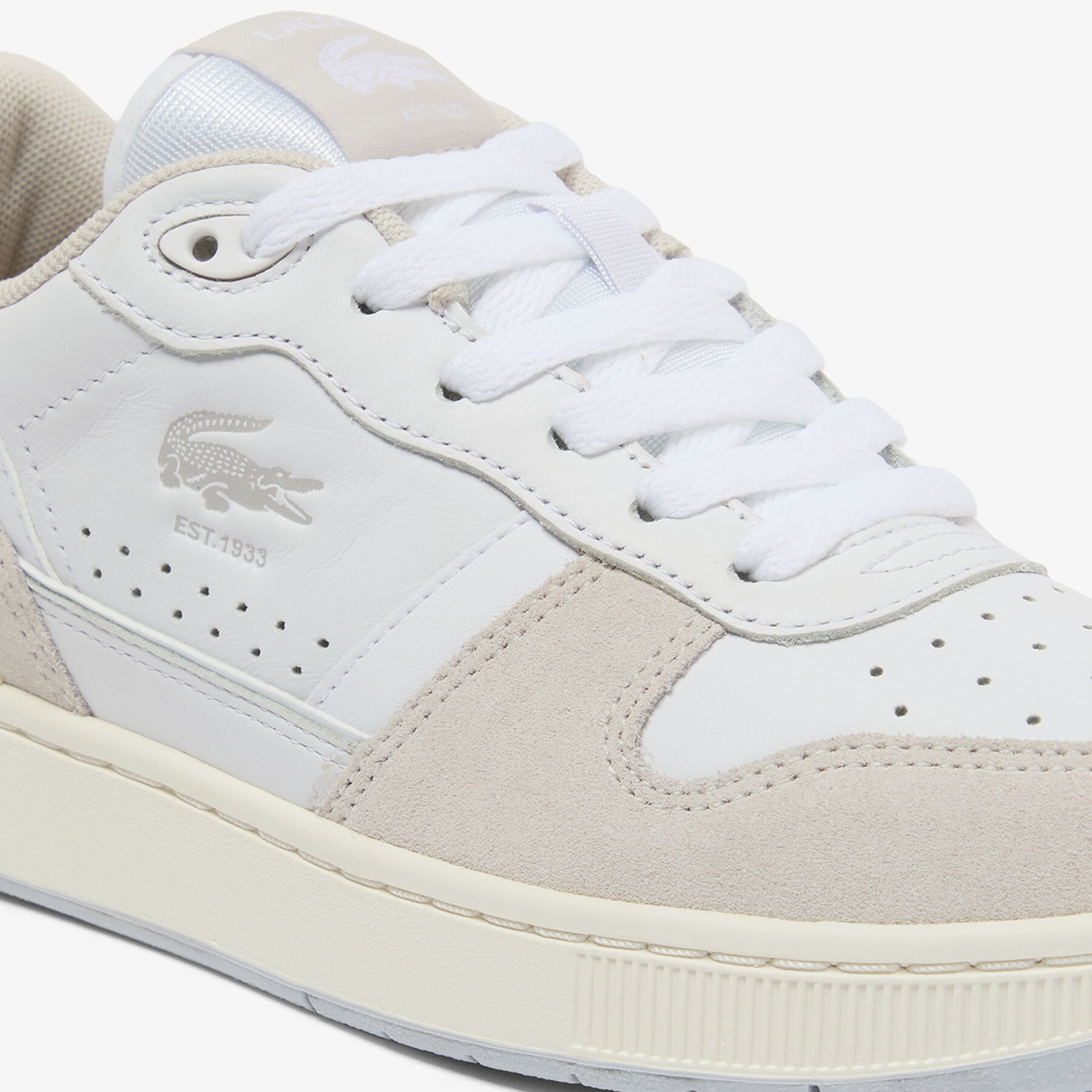 lacoste women s t clip set leather sneakers