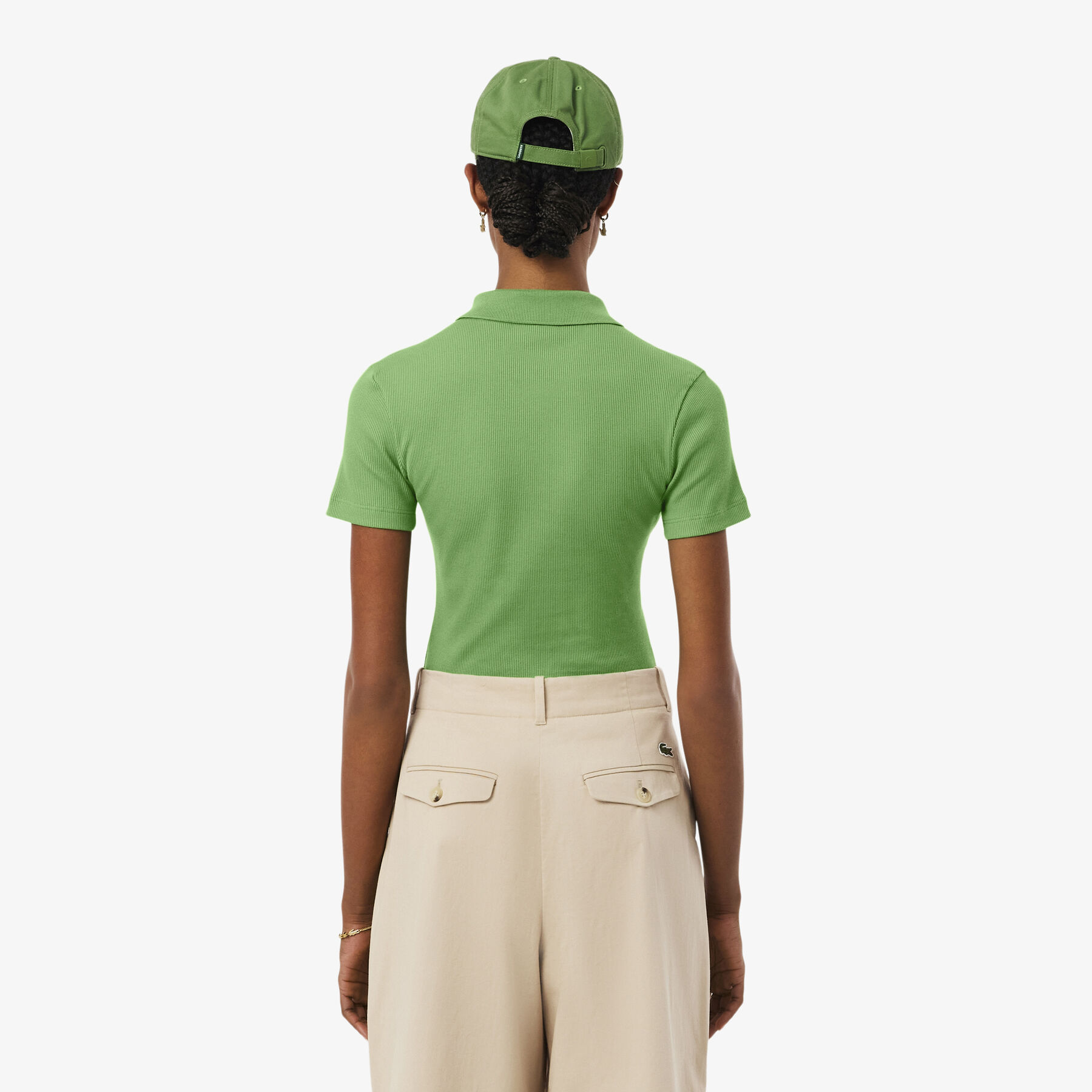 lacoste slim fit l 12 d ribbed cotton polo shirt